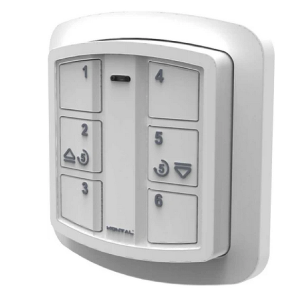 DK6 - 6 KANAL KUMANDA - 433.92 MHZ ROLLİNG KODLU KUMANDA - DUVAR BUTONU