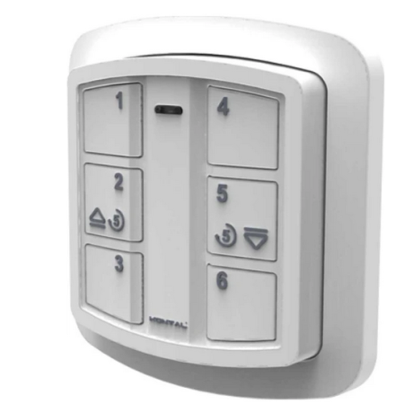 DK6 - 6 KANAL KUMANDA - 433.92 MHZ ROLLİNG KODLU KUMANDA - DUVAR BUTONU