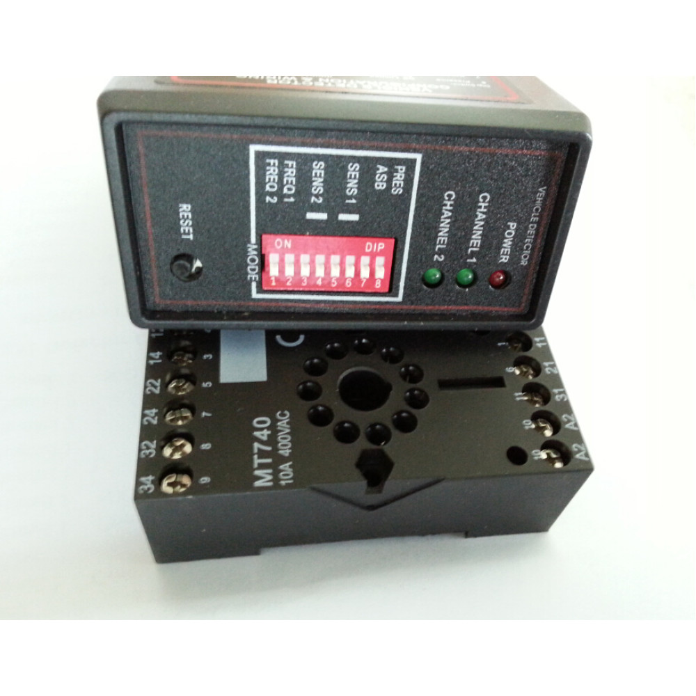 Loop dedektör Çift Kanallı 220 V - Çift Kanallı Manyetik Araç Dedektörü